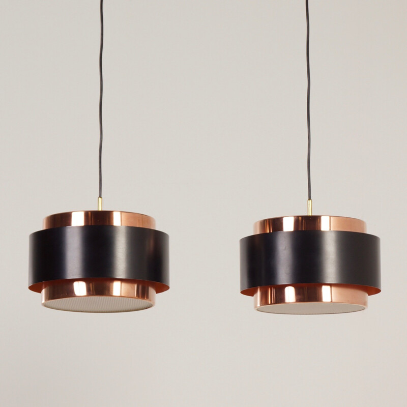 Pair of Saturn Pendant Lamps by Jo Hammerborg for Fog & Morup - 1960s