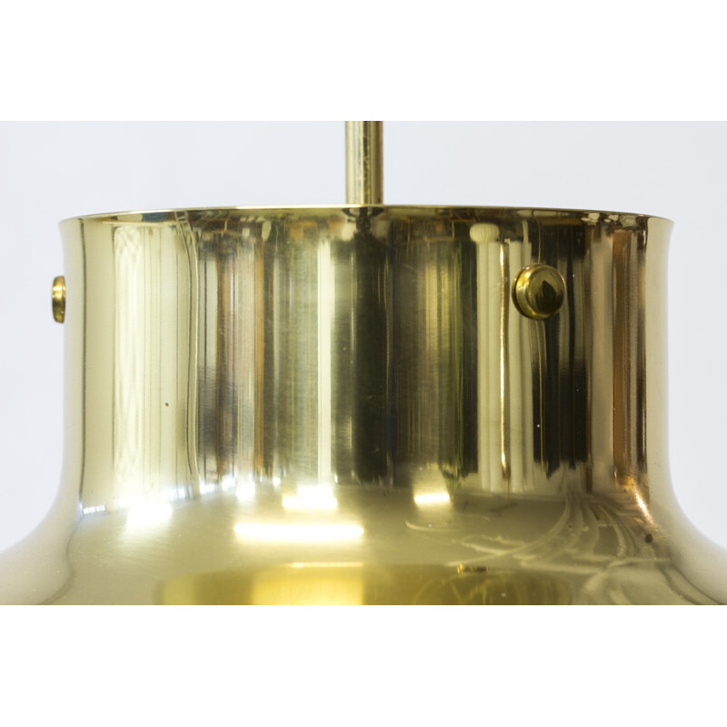 Brass "Bumling" hanging lamp by Anders Pehrson for Ateljé Lyktan - 1960s