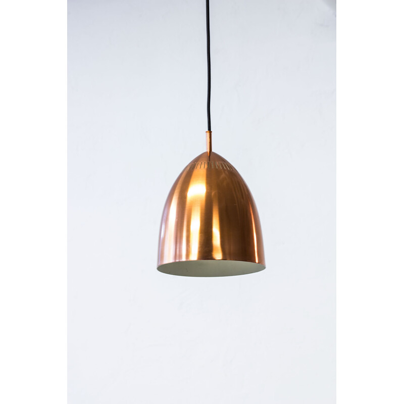 Vintage copper hanging lamp - 1960s