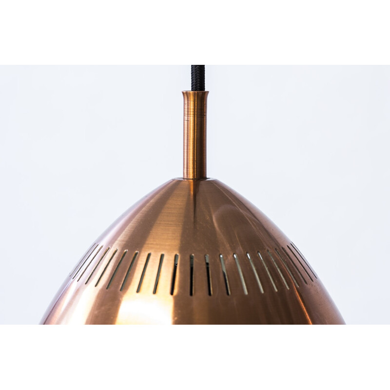 Vintage copper hanging lamp - 1960s