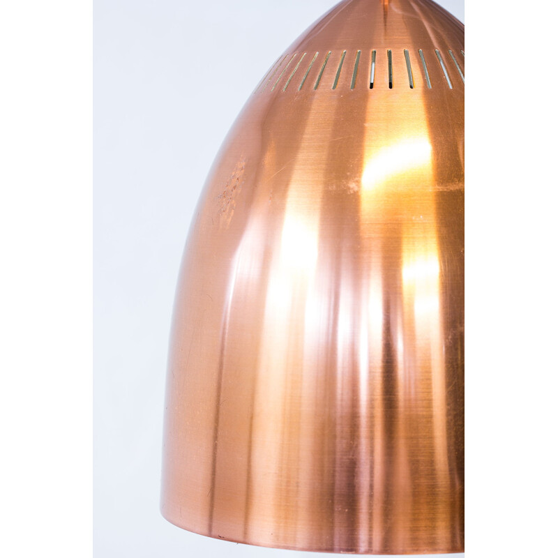 Vintage copper hanging lamp - 1960s