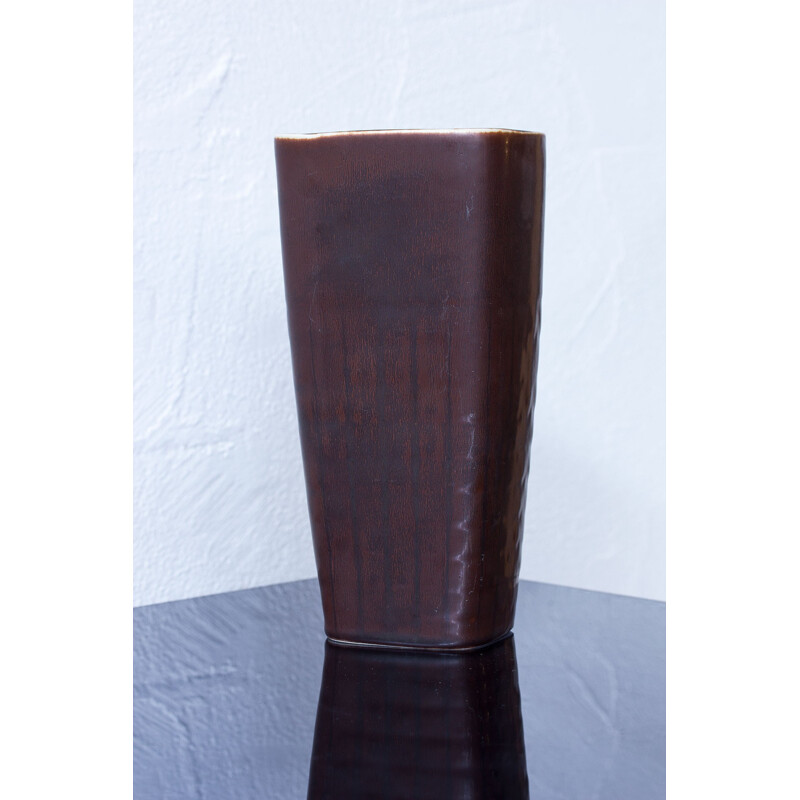 Vintage vaso de cerâmica da Carl-Harry Stålhane para Rörstrand, Suécia 1950