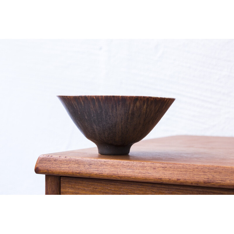 Organic stoneware bowl by Carl-Harry Stålhane for Rörstrand - 1950s