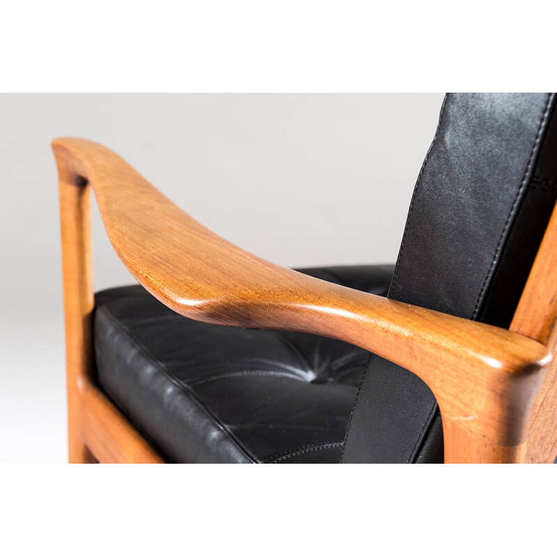 Pair of Scandinavian Easy Chairs "Böja" by Carl-Erik Johansson - 1960s 