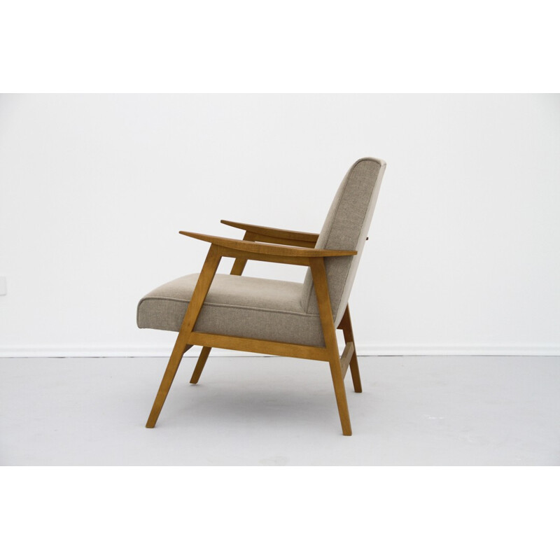 Beige vintage armchair from Eastern Europe - 1960s