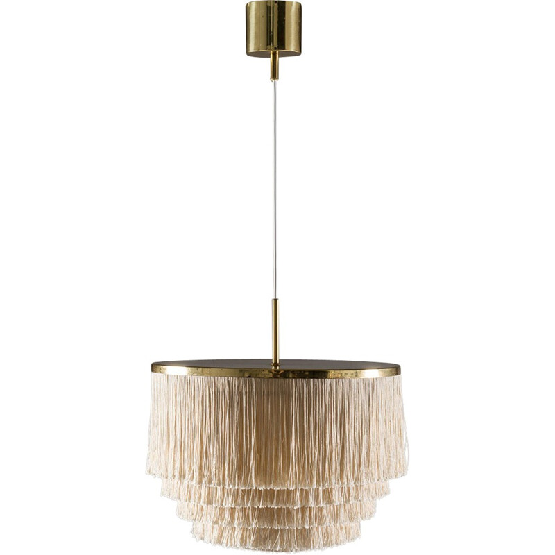 Hanging lamp in Brass with Fringes by Hans-Agne Jakobsson - 1960s