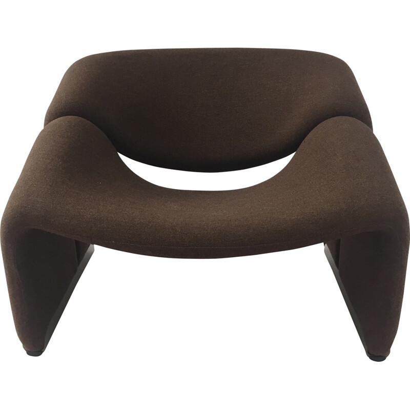 Groovy brown F598 M Armchair by Pierre Paulin for Artifort - 1980s