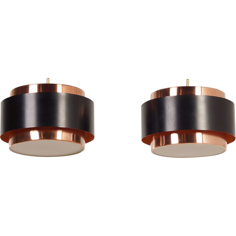 Pair of Saturn Pendant Lamps by Jo Hammerborg for Fog & Morup - 1960s