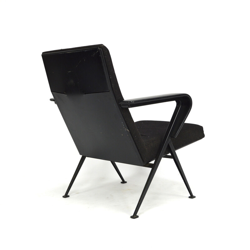 Black vintage armchair by Friso Kramer, 1960