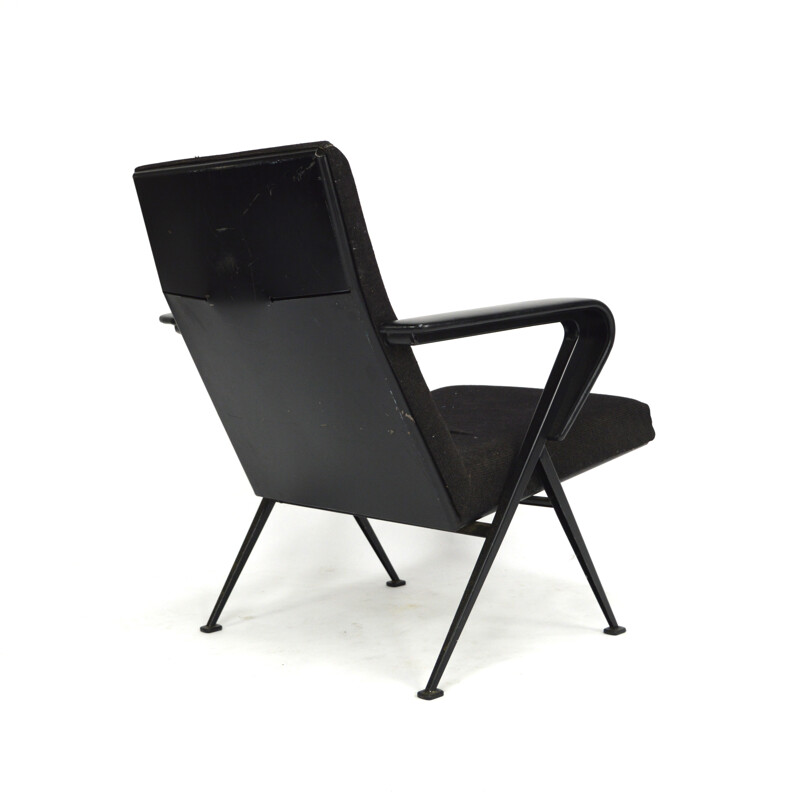 Vintage zwarte fauteuil van Friso Kramer, 1960