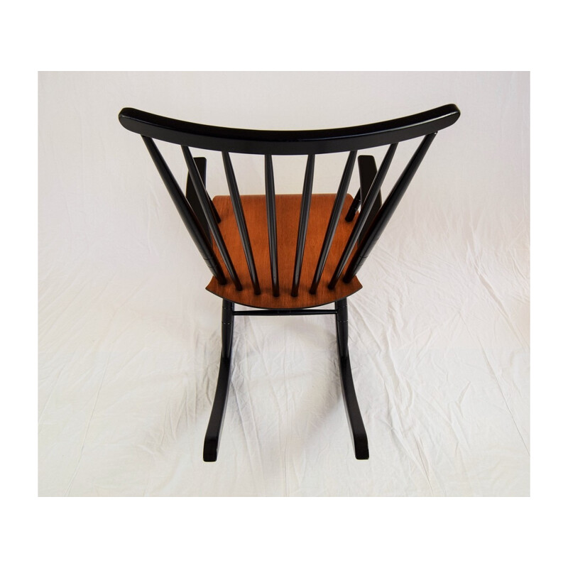 Vintage Rocking Chair by Varjosen Puunjalostus for Uusikylä - 1960s