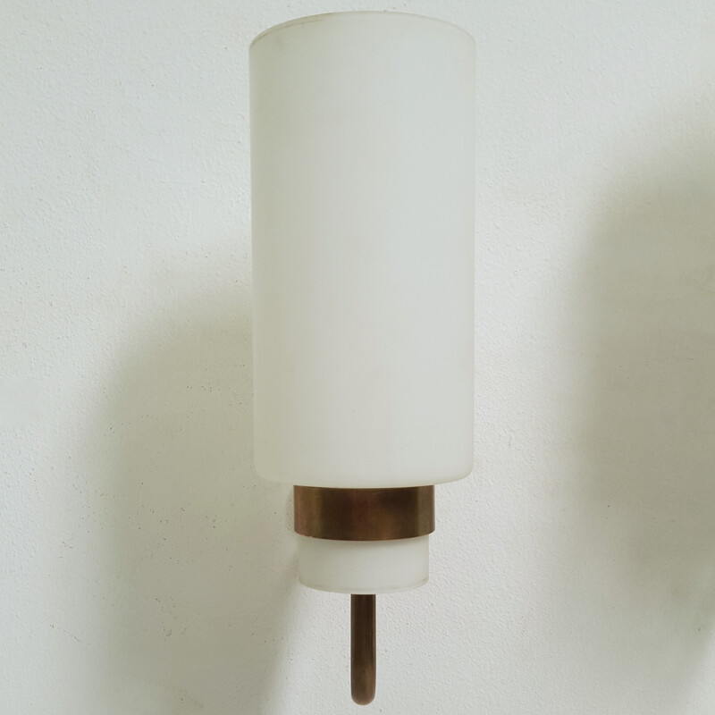 Pair of vintage copper wall lamps by Hans Agne Jakobsson - 1960s