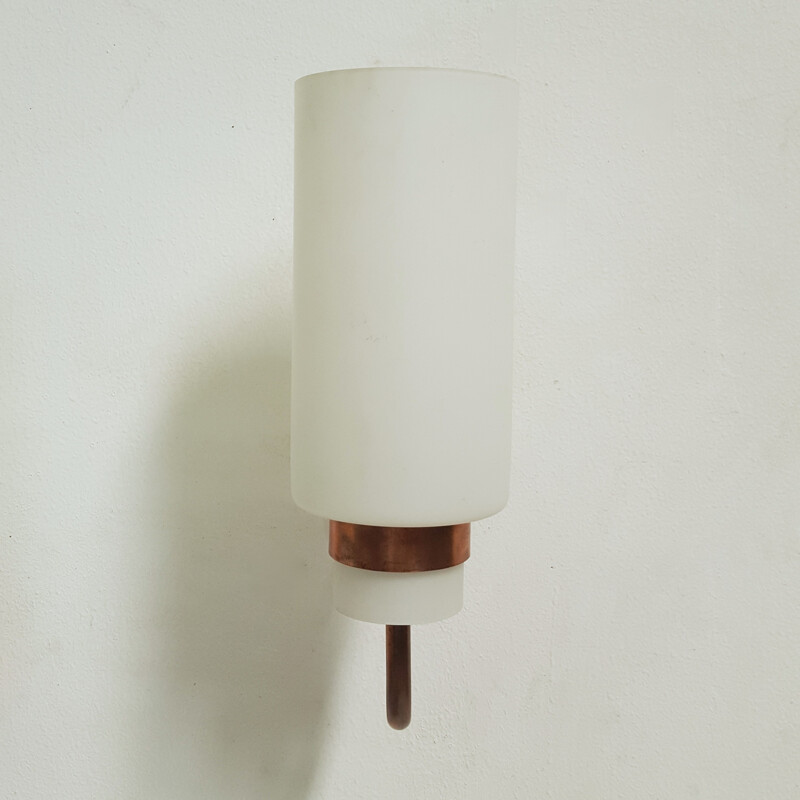 Pair of vintage copper wall lamps by Hans Agne Jakobsson - 1960s