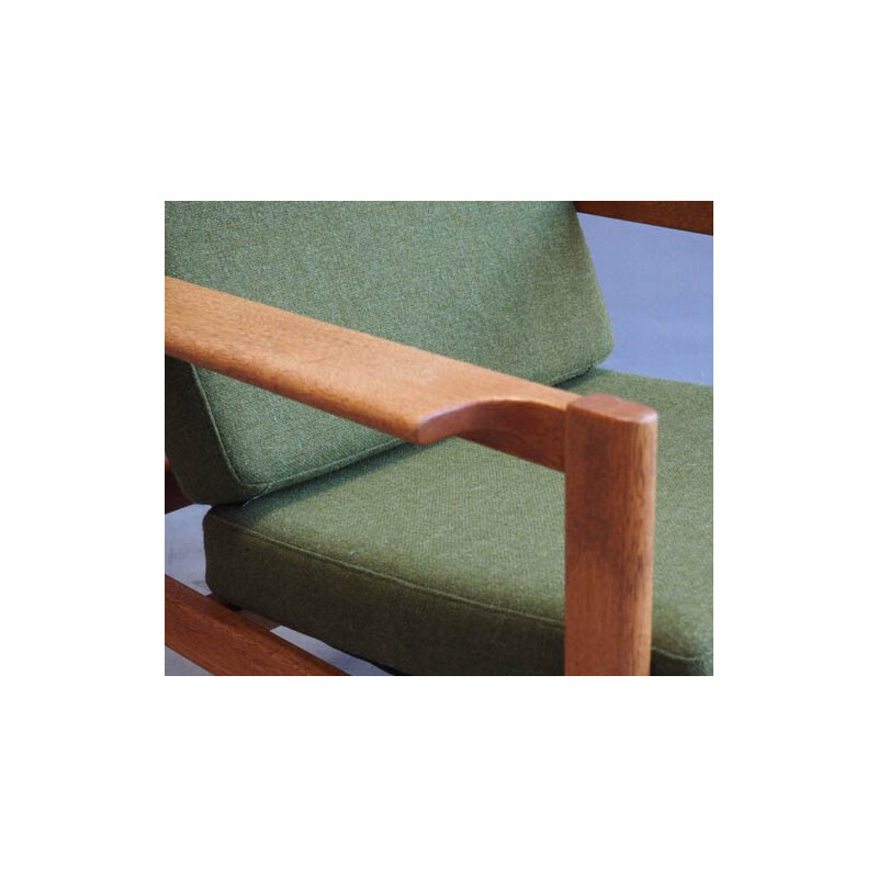 Vintage green lounge chair model 227 by Borge Mogensen - 1960s