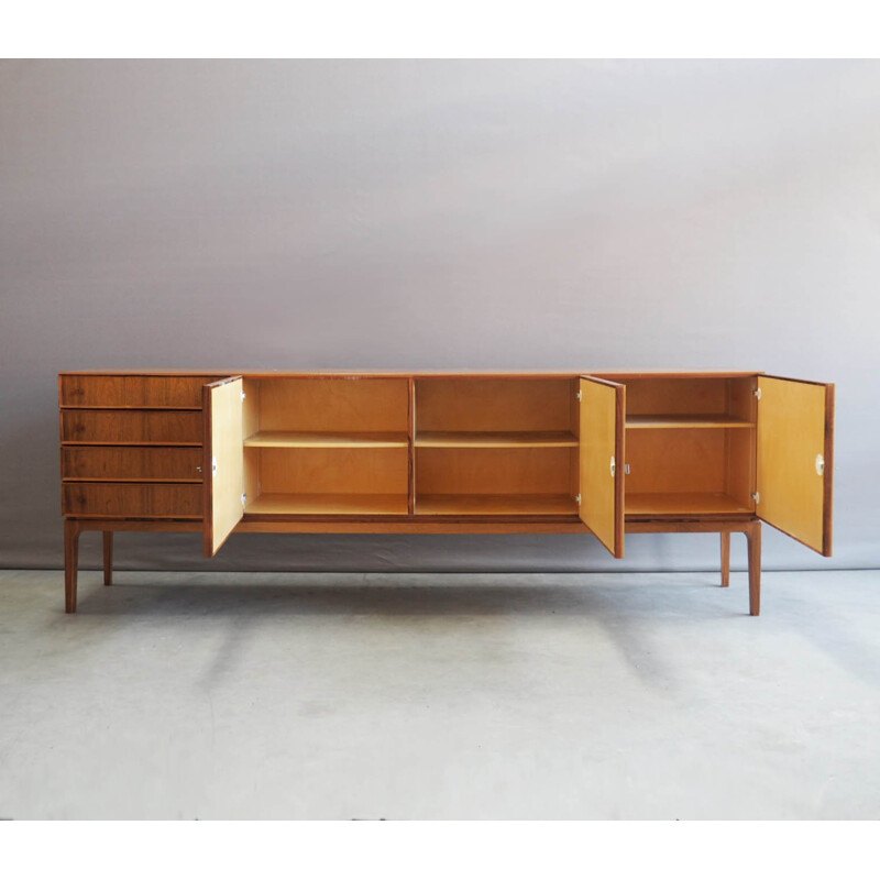 Grande enfilade vintage en palissandre, allemand - 1960