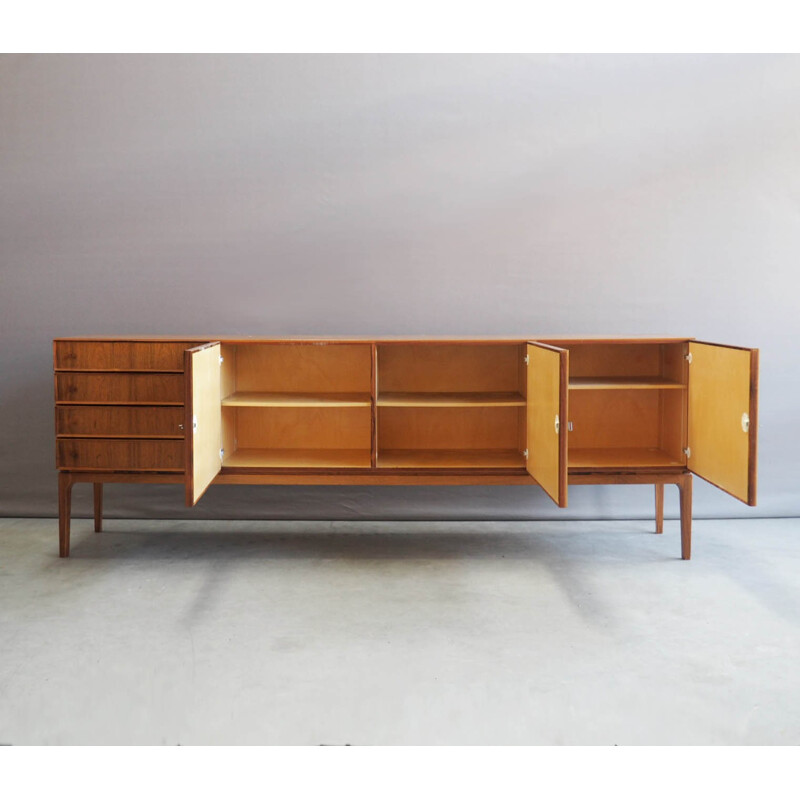 Large vintage rosewood German sideboard - 1960s