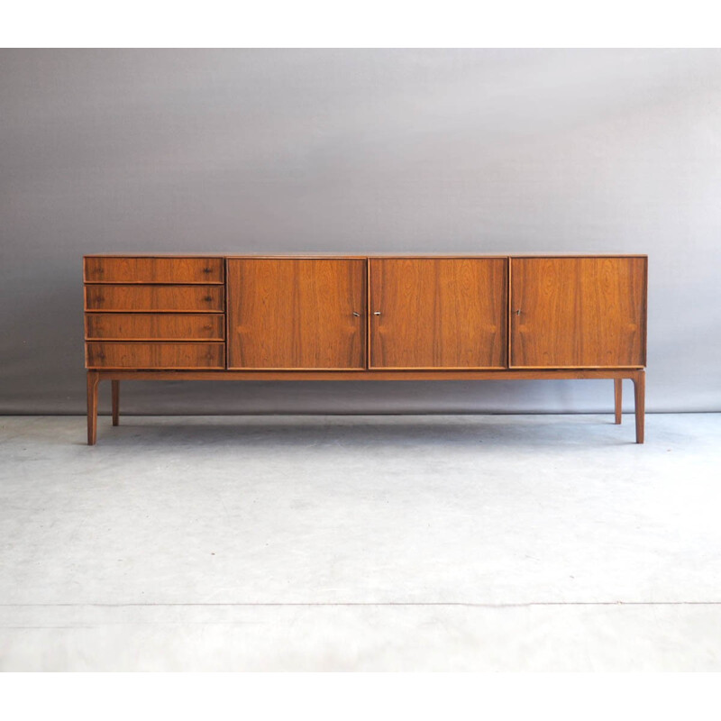 Large vintage rosewood German sideboard - 1960s