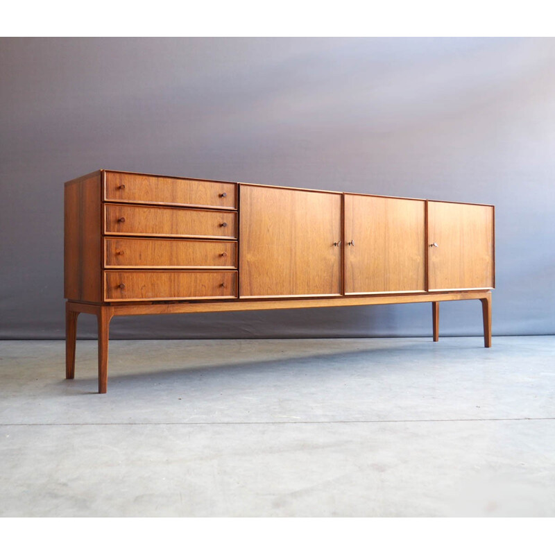 Large vintage rosewood German sideboard - 1960s