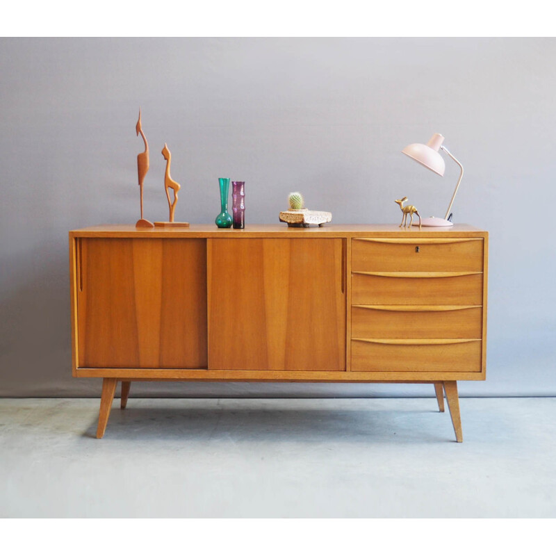 Vintage sideboard in oakwood by Franz Ehrlich for Deutschen Werkstätten Hellerau - 1950s