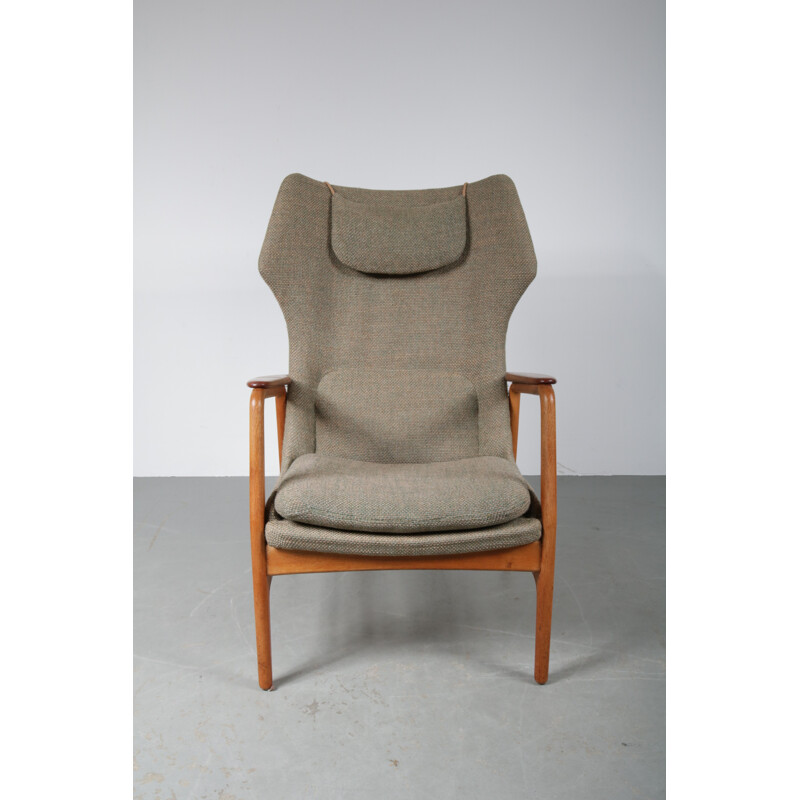 Highback armchair in teak by Aksel Bender Madsen - 1950s