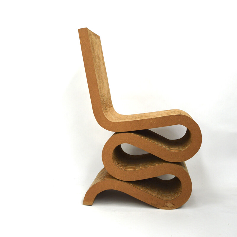 Chaise vintage "Wiggle" de Frank Gehry - 1970