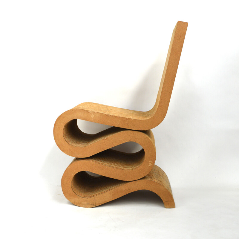 Chaise vintage "Wiggle" de Frank Gehry - 1970