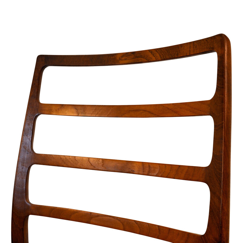 Set of 4 vintage teak dining chairs model 82 by Niels O. Møller - 1960s