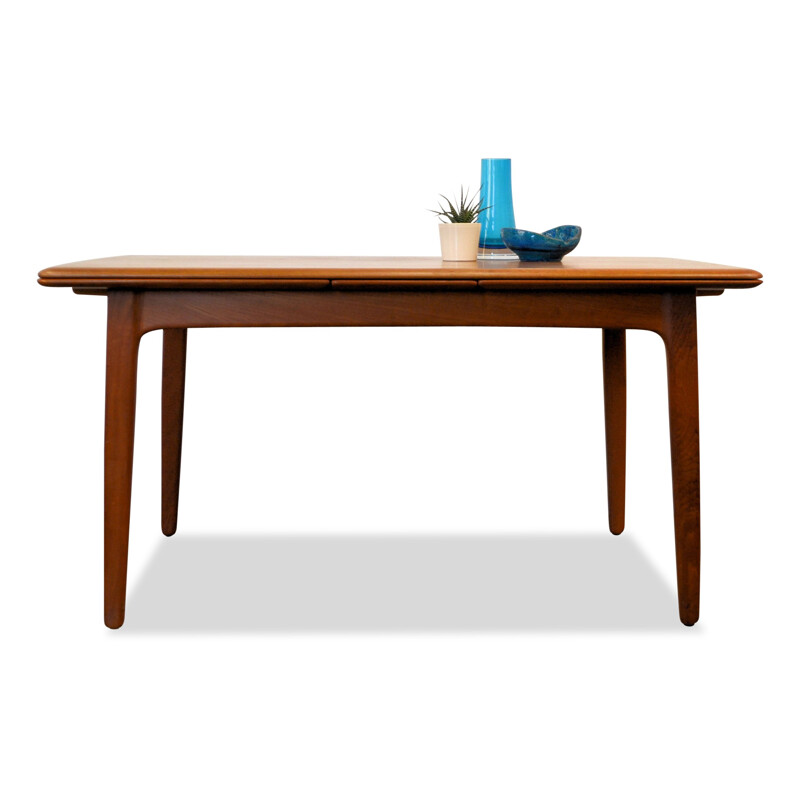 Teak extendable dining table by Svend Aage Madsen for Knudsen - 1960s