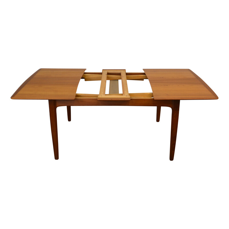 Teak extendable dining table by Svend Aage Madsen for Knudsen - 1960s