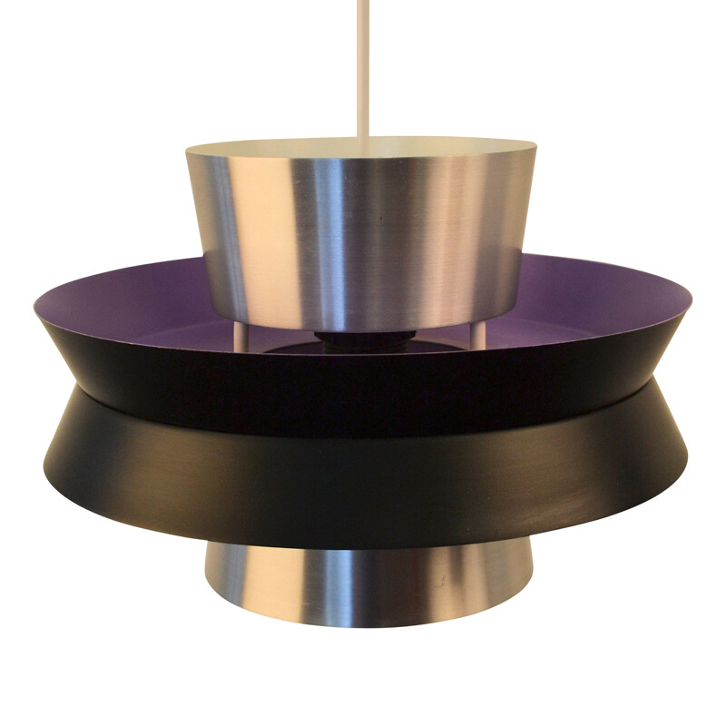 Vintage aluminum pendant lamp by Carl Thore, Sweden 1960