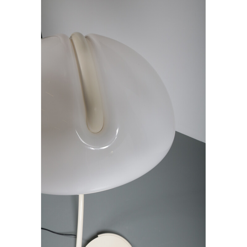 "Serpente" white floor lamp by Elio Martinelli - 1960s