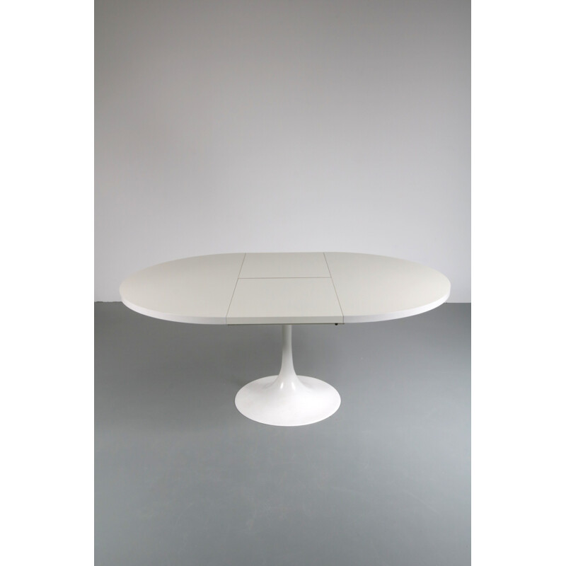 Vintage white extendable dining table by Cees Braakman - 1960s