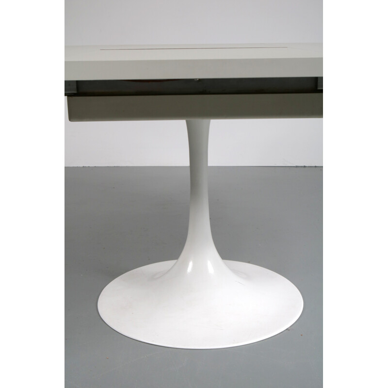 Vintage white extendable dining table by Cees Braakman - 1960s