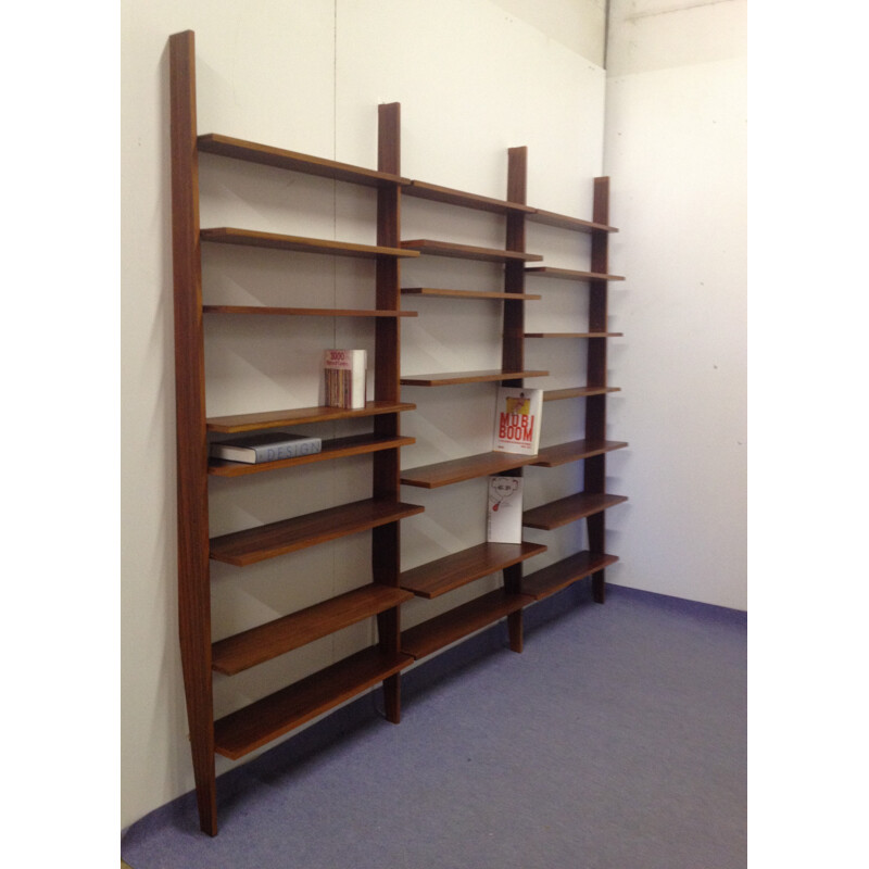 Large bookcase in Amaranth wood, Dieter WAECKERLIN - 1960s