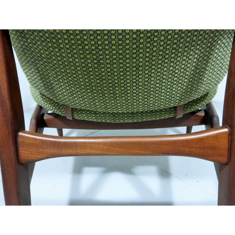 Pair of green lounge chairs by Louis van Teeffelen for WéBé - 1950s