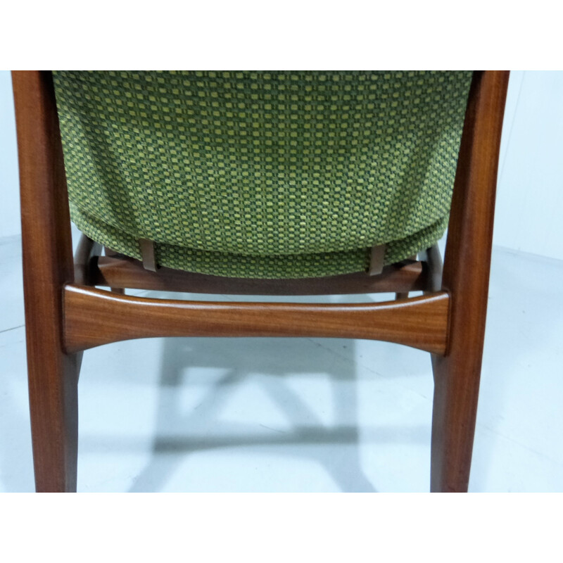 Pair of green lounge chairs by Louis van Teeffelen for WéBé - 1950s