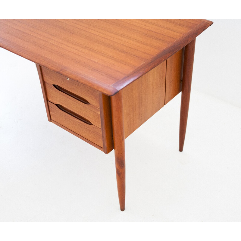 Mid-century Danish teak desk - 1950s