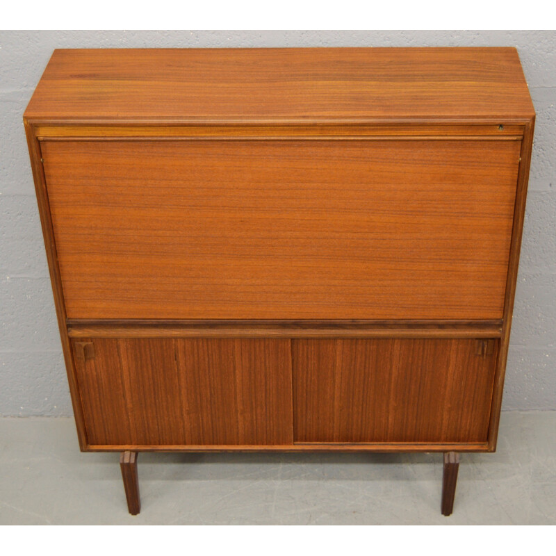 Mid-Century solid teak secretary desk - 1960s