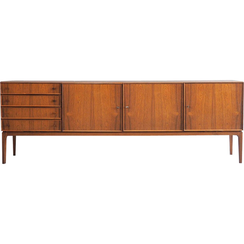 Large vintage rosewood German sideboard - 1960s