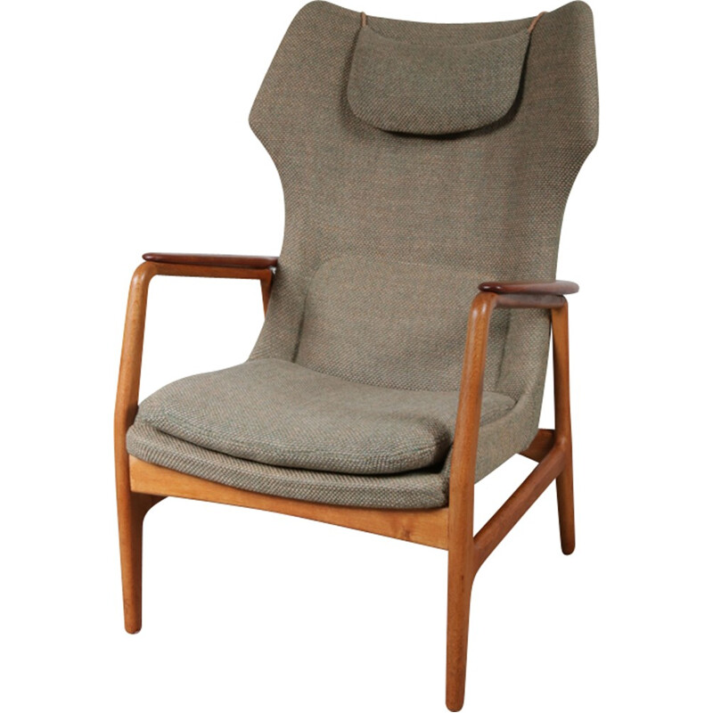 Highback armchair in teak by Aksel Bender Madsen - 1950s