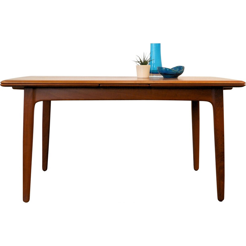 Teak extendable dining table by Svend Aage Madsen for Knudsen - 1960s