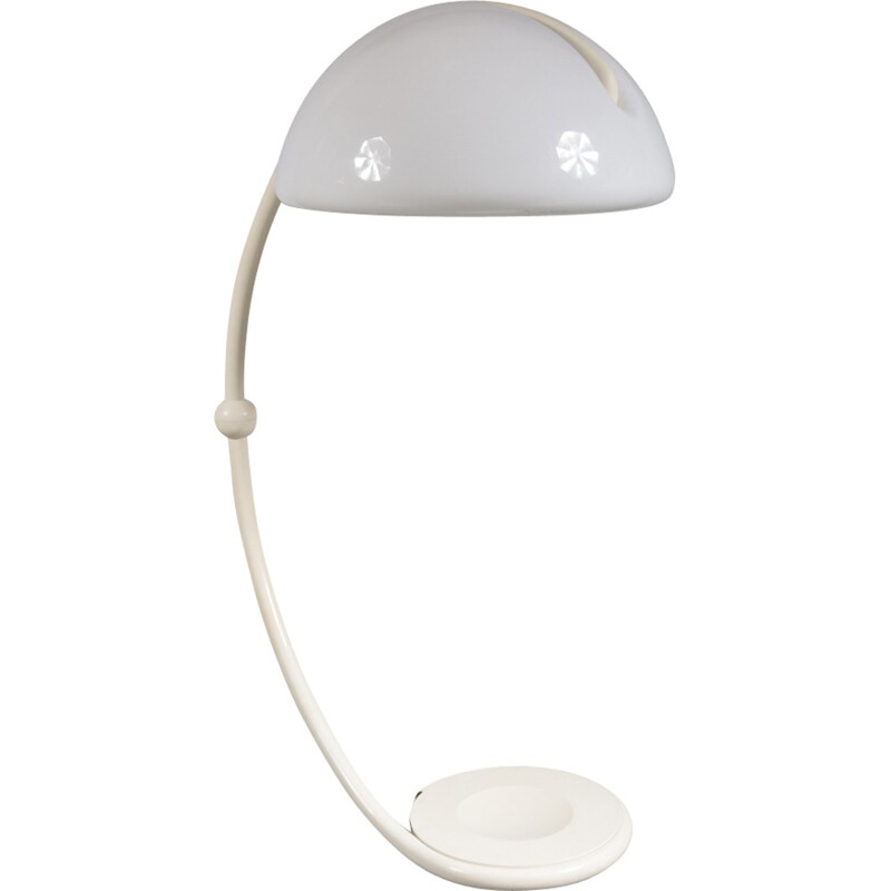 Lampadaire "Serpente" blanc d'Elio Martinelli - 1960