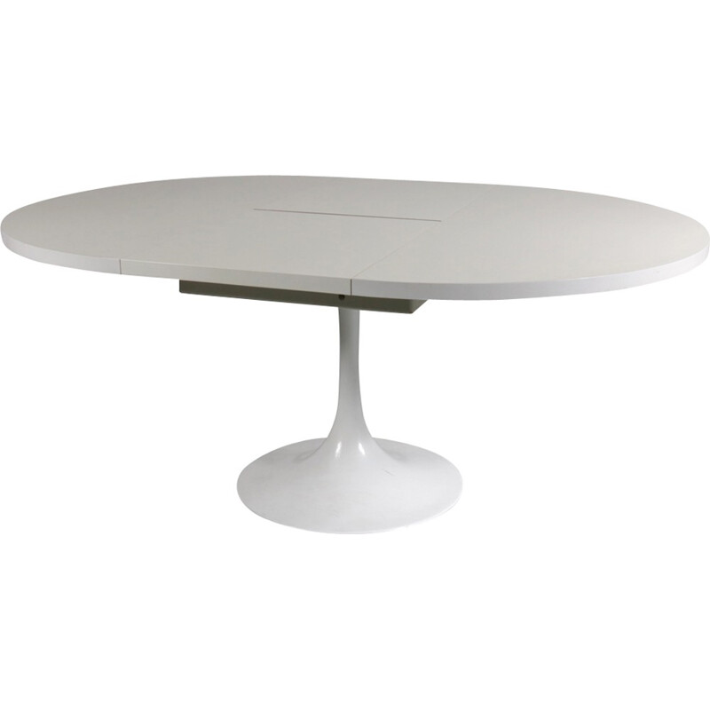 Vintage white extendable dining table by Cees Braakman - 1960s