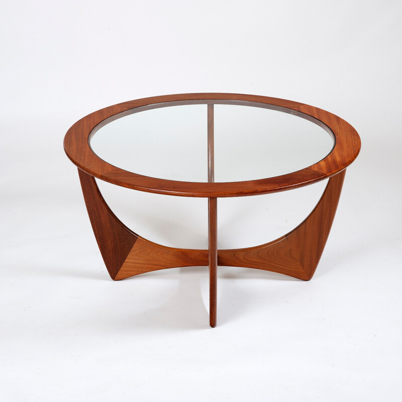 Table basse ronde fabriquée en teck de G-Plan - 1960
