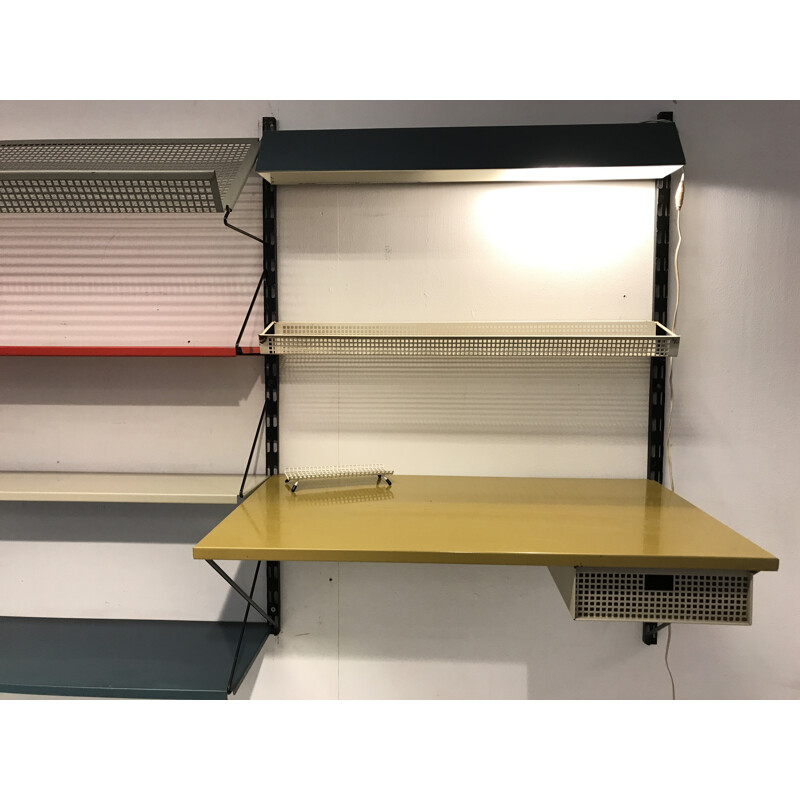 Wall shelving unit by Tjerk Reijenga for Pilastro - 1960s