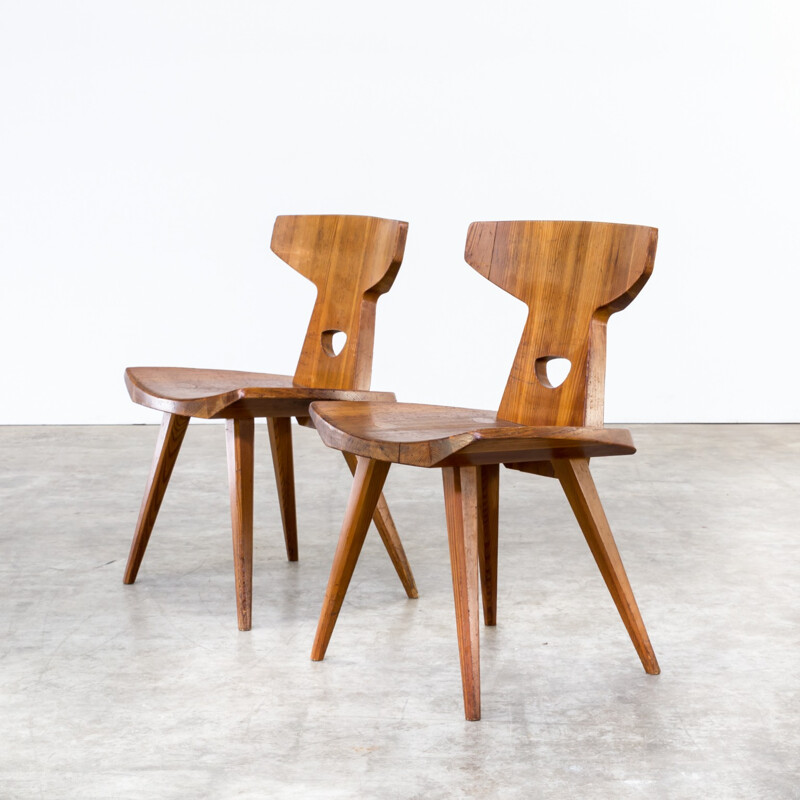 Pair of dining chairs by Jacob Kielland-Brandt for I. Christiansen - 1960s