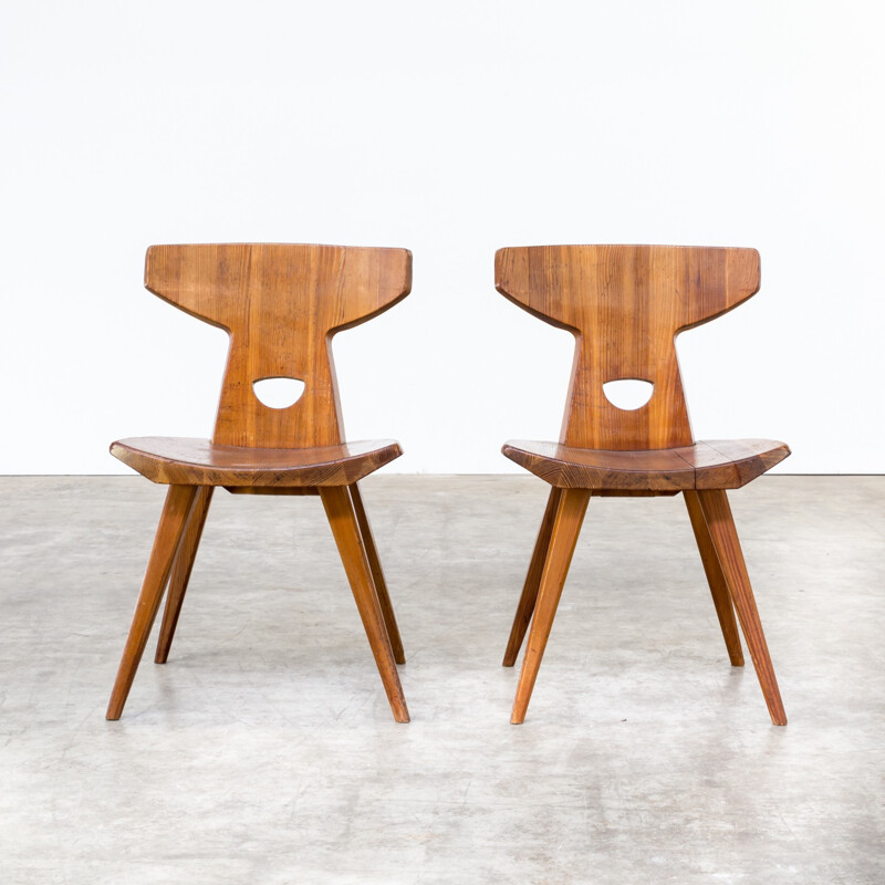 Pair of dining chairs by Jacob Kielland-Brandt for I. Christiansen - 1960s