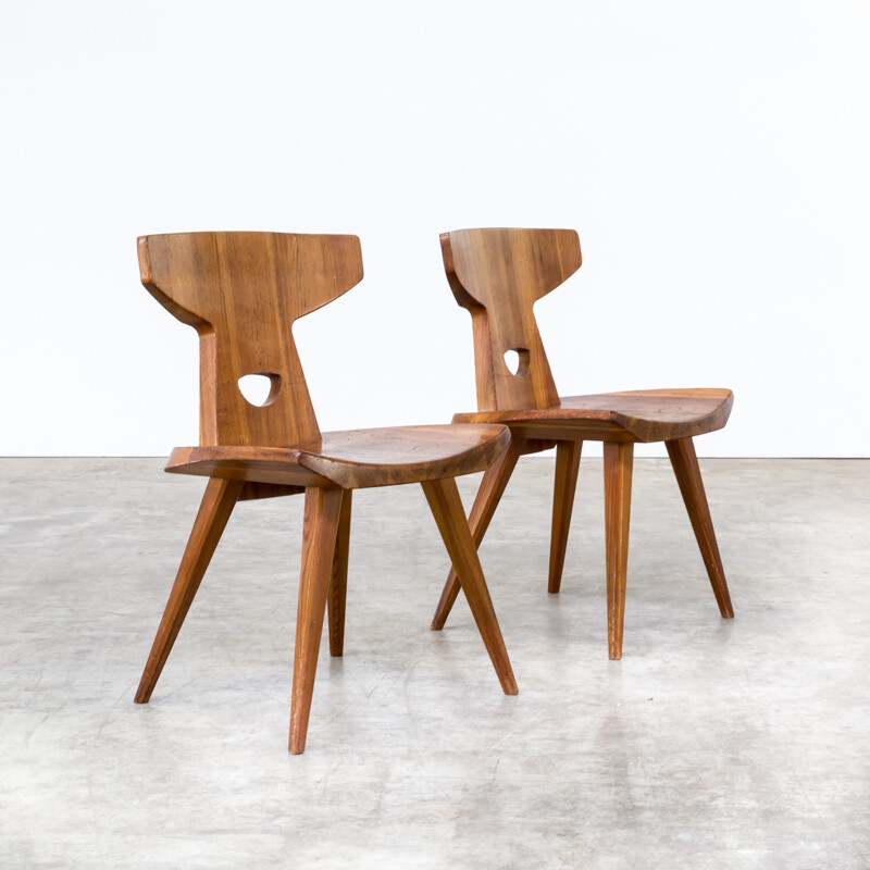 Pair of dining chairs by Jacob Kielland-Brandt for I. Christiansen - 1960s