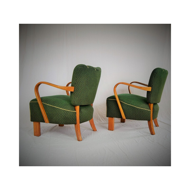 Pair of Armchairs by Jindrich Halabala for UP Závody Brno - 1930s