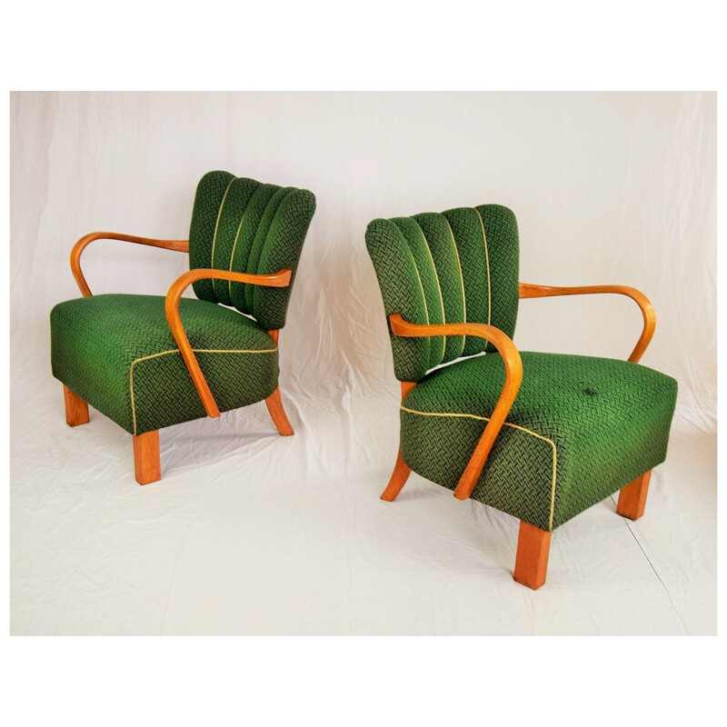 Pair of Armchairs by Jindrich Halabala for UP Závody Brno - 1930s